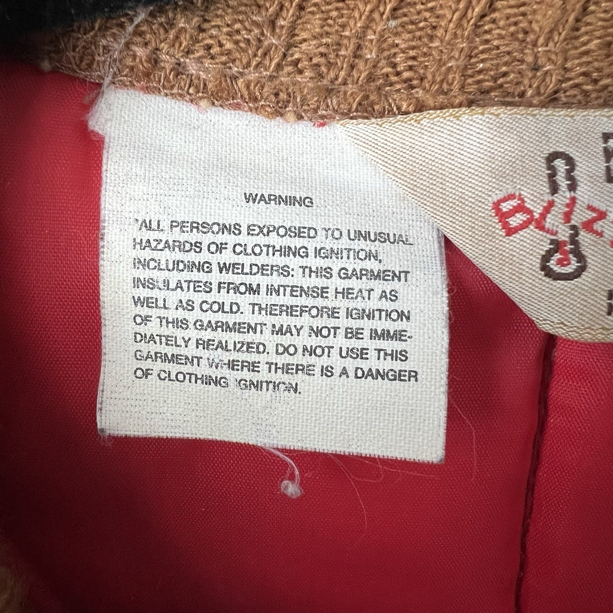 VTG 80s Walls Blizzard Puff Vest Duck Canvas Brown Insulated Mens XXL 50-52