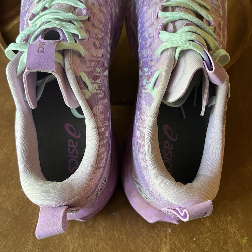 Asics Gel Noosa Tri 16 Pink Marbled Women's 9.5 Road Running Shoes Sneakers