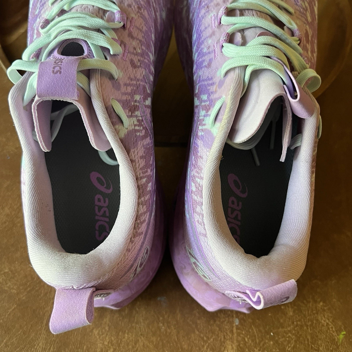 Asics Gel Noosa Tri 16 Pink Marbled Women's 9.5 Road Running Shoes Sneakers