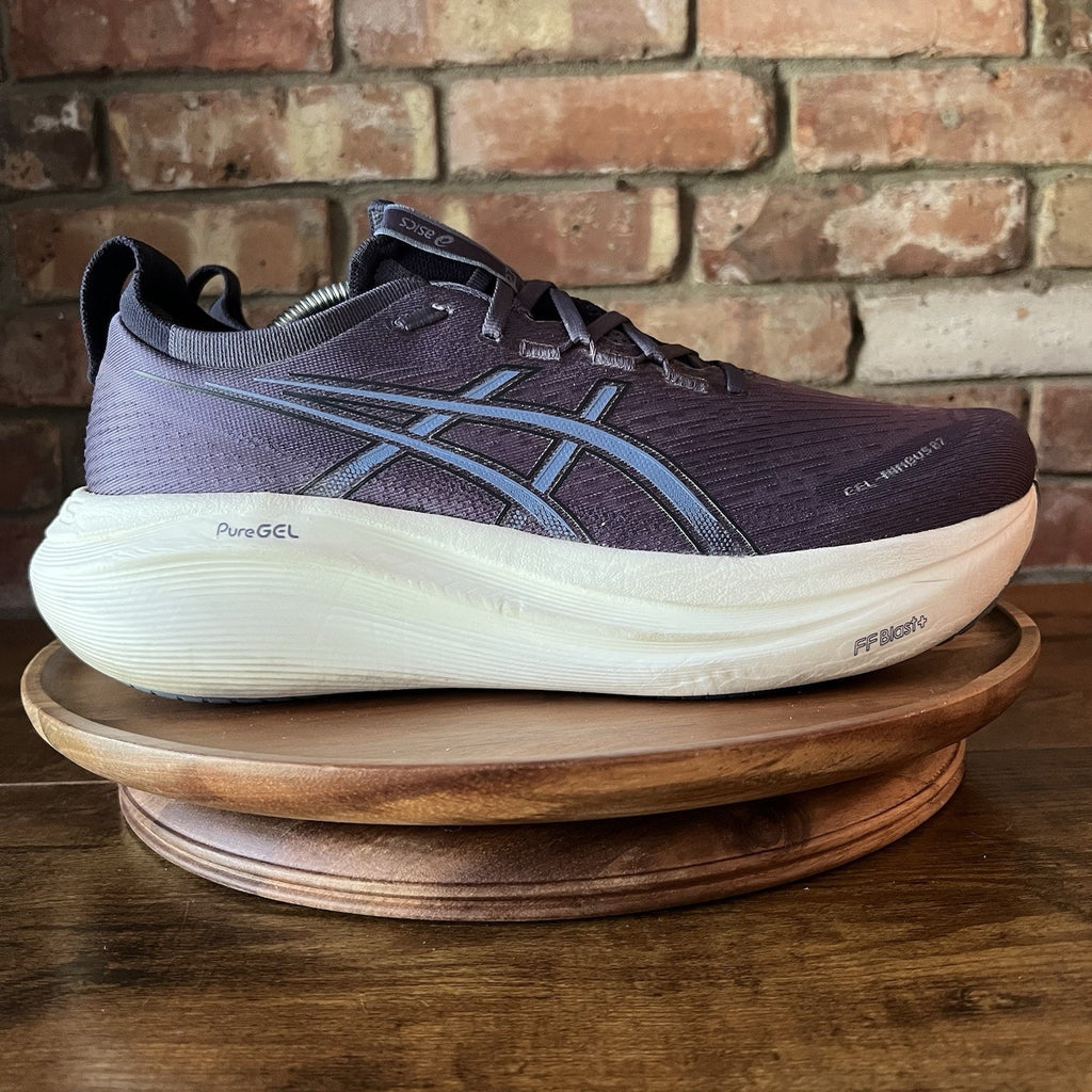 Asics Gel-Nimbus 27 Blue Max Cushion Men 11.5 W Blue Running Shoes Sneakers