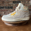 Jordan 2 Rattan X Union LA Suede Cream Yellow Shoes Sneakers Men's 10.5