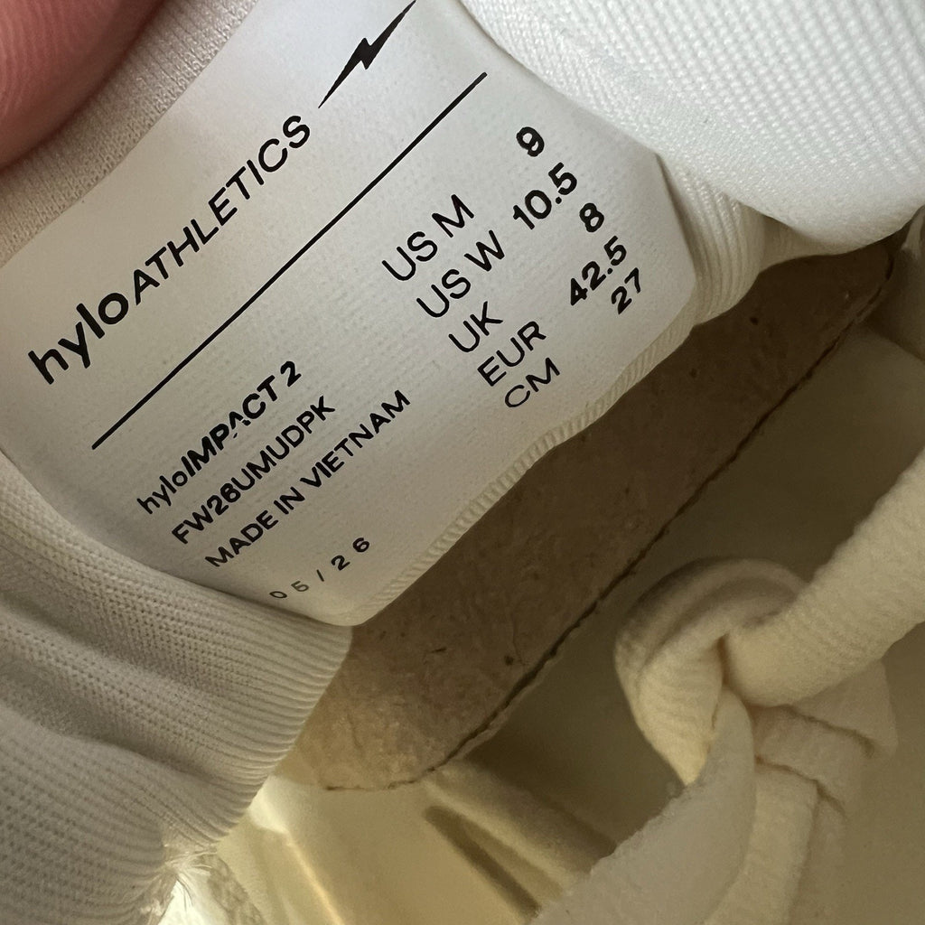 Hylo Athletics HyloIMPACT Neutral Mens Size 9 White Mid Cushion Running Shoes