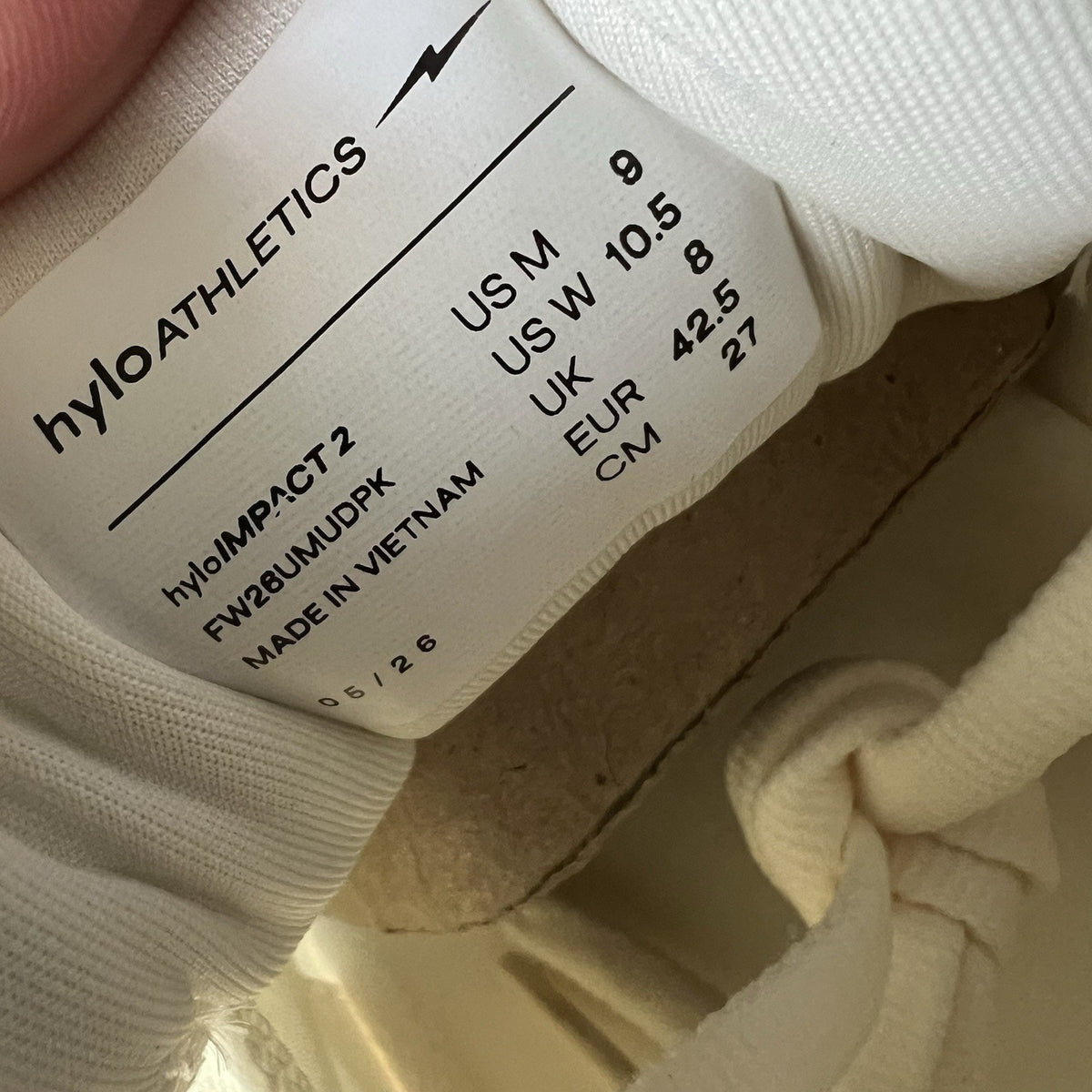Hylo Athletics HyloIMPACT Neutral Mens Size 9 White Mid Cushion Running Shoes