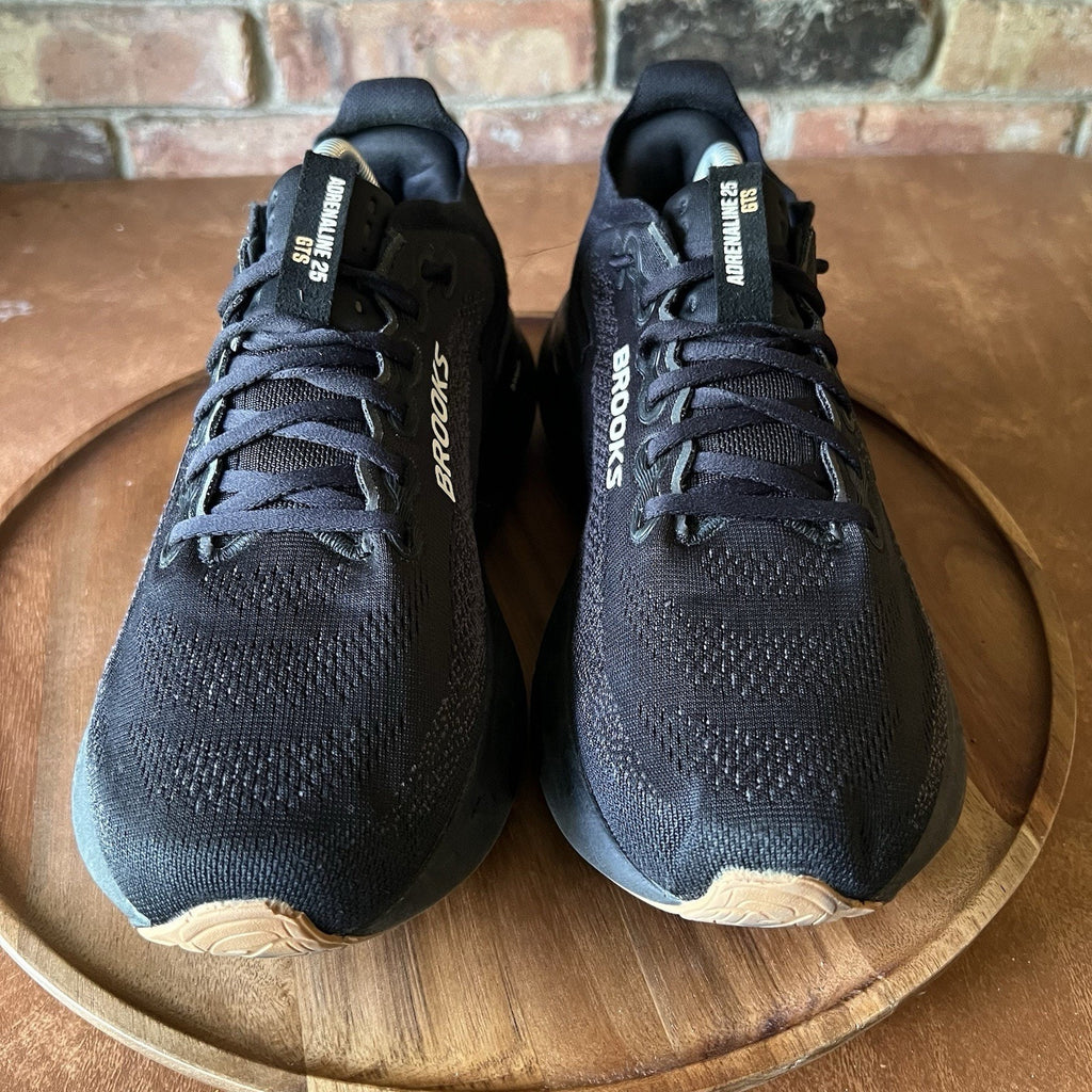 Brooks Adrenaline GTS 25 Supportive Mens 9.5 Black Gum Running Shoes Sneakers