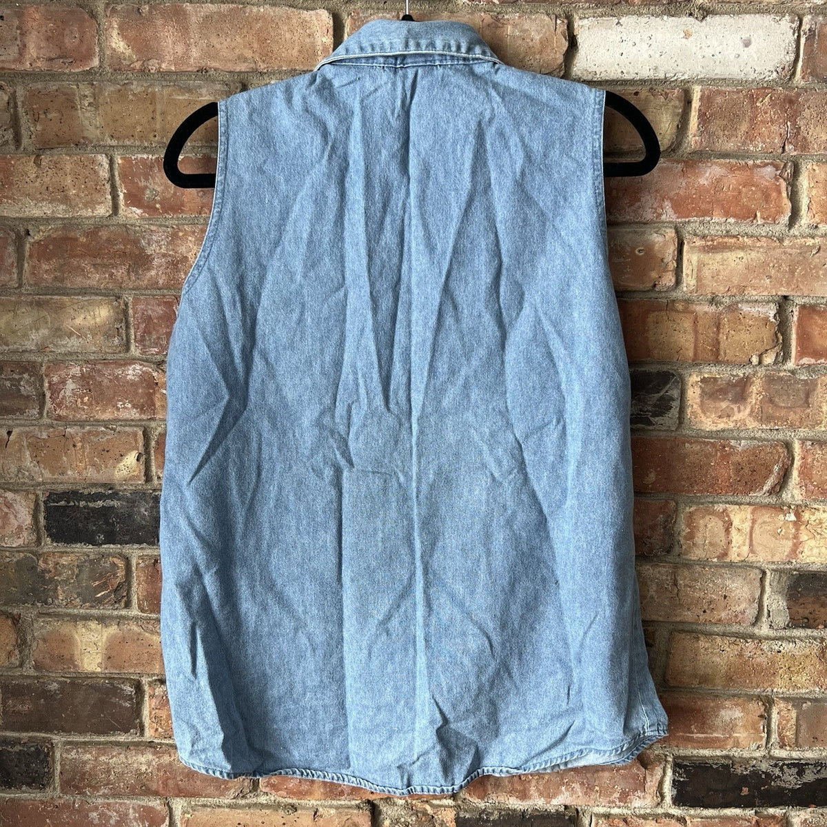 Vintage Mickey Jerry Leigh Denim Top Womens Medium Screenprint Alligators