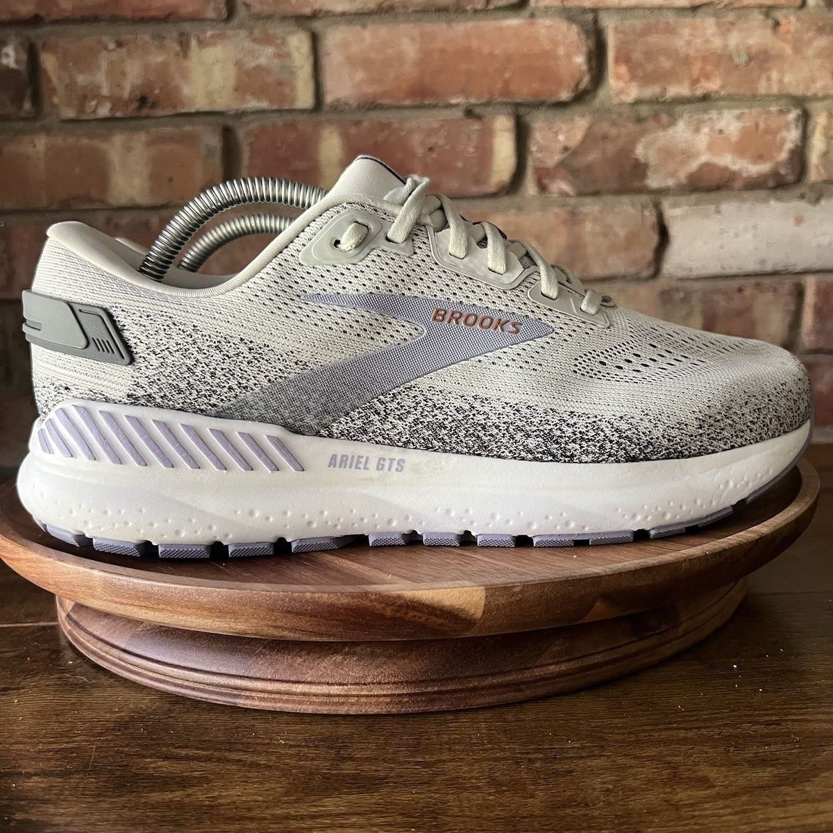 Brooks Ariel GTS 24 Suppotive Women's 11 Gray Purple Running Walk Shoes Sneakers