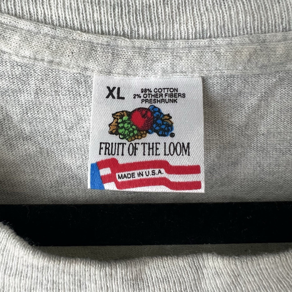 Vintage 90s Fruit of the Loom Men's XL Notre Dame Civil Engineering Shirts Gray