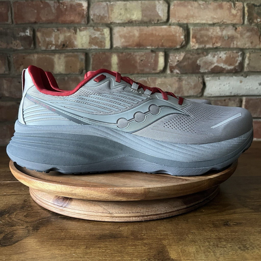 Saucony Hurricane 24 Max Cushion Stability Men's 15 Gray Running Shoes Sneakers