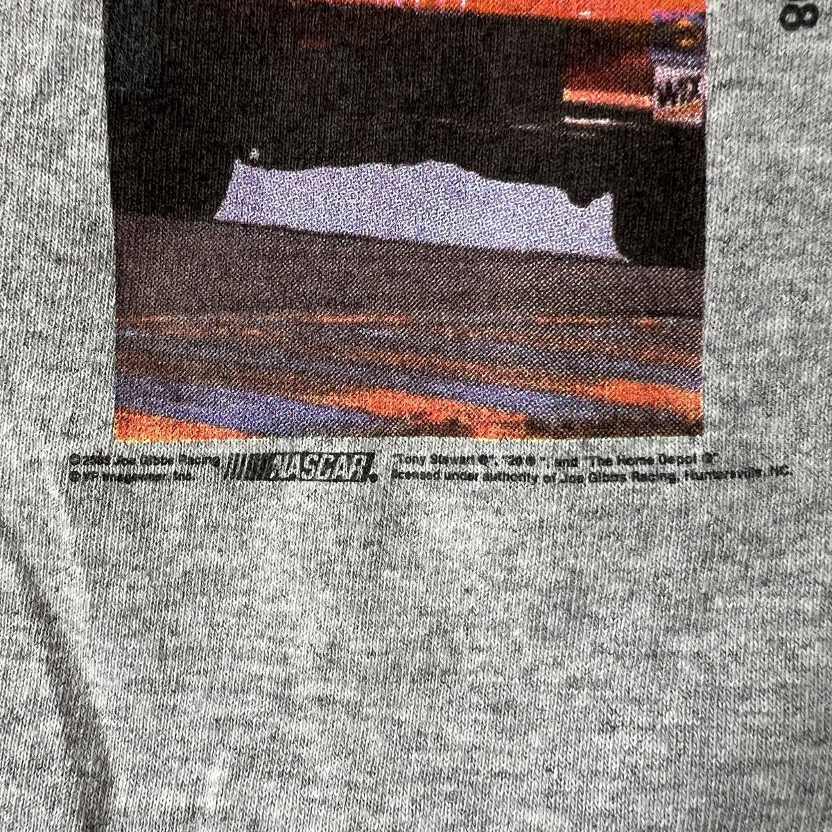Chase Authentic Tony Stewart 20 Shirt Men's Medium Long Sleeve Grey