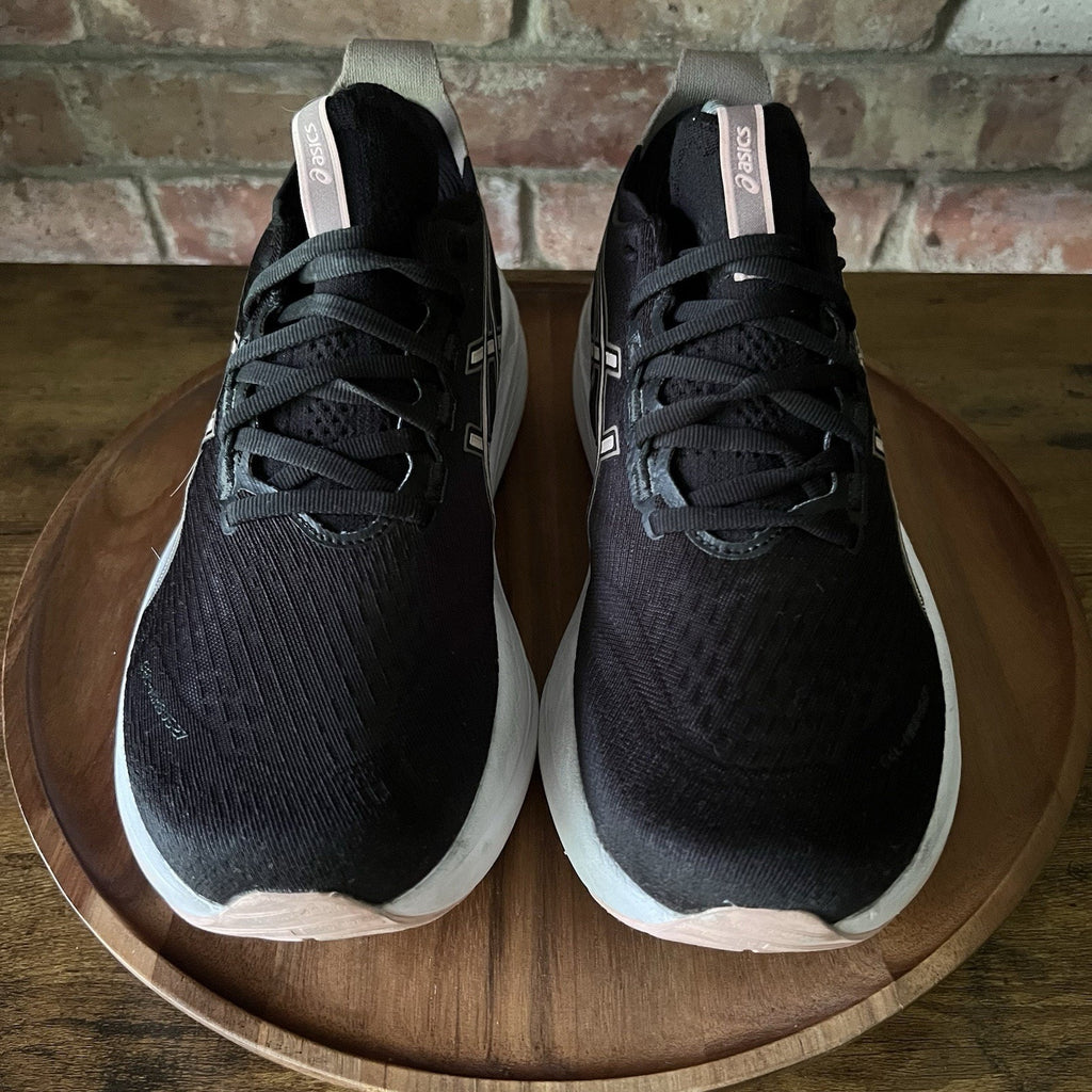 Asics Gel Nimbus 27 Black Breeze Running Max Cushion Shoes Sneakers Women's 11