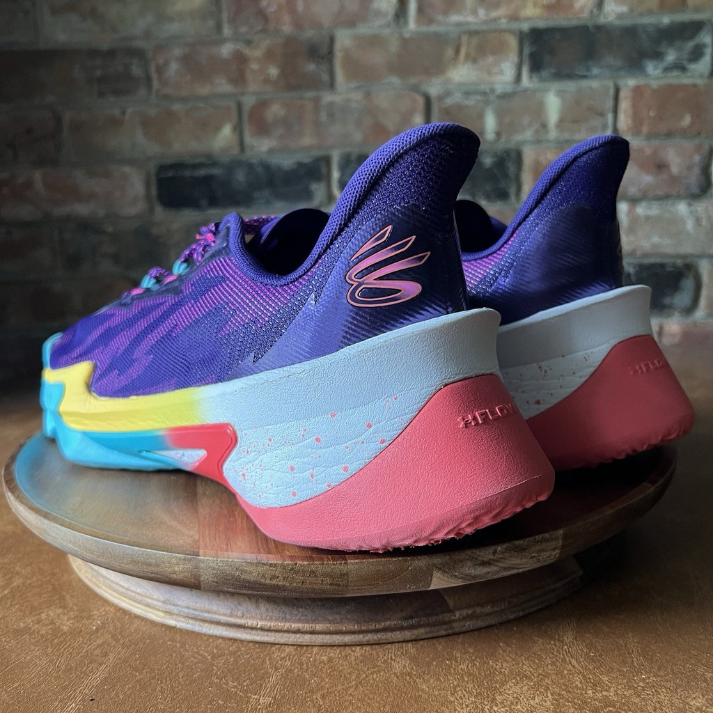 Under Armour Curry Series 7 Purple Blue Yellow Mens 15 Basketball Shoes Sneakers