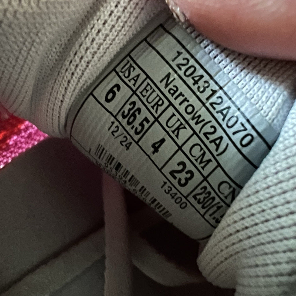 Brooks Ghost 17 Womens 6 2A Gray White Pink Neutral Running Shoes Sneaker