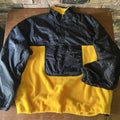 Vintage Yellow Black Champion Fleece Jacket Size XL Mountaineers Kangaroo Pouch
