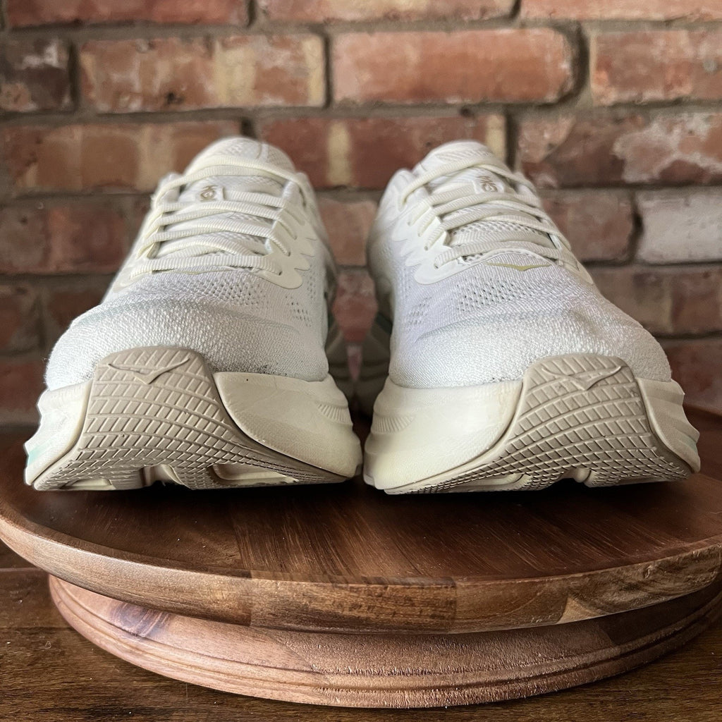 Hoka One One Bondi 9 Cream Green Womens 12 Men's 10.5 Max Cushion Shoes Sneakers