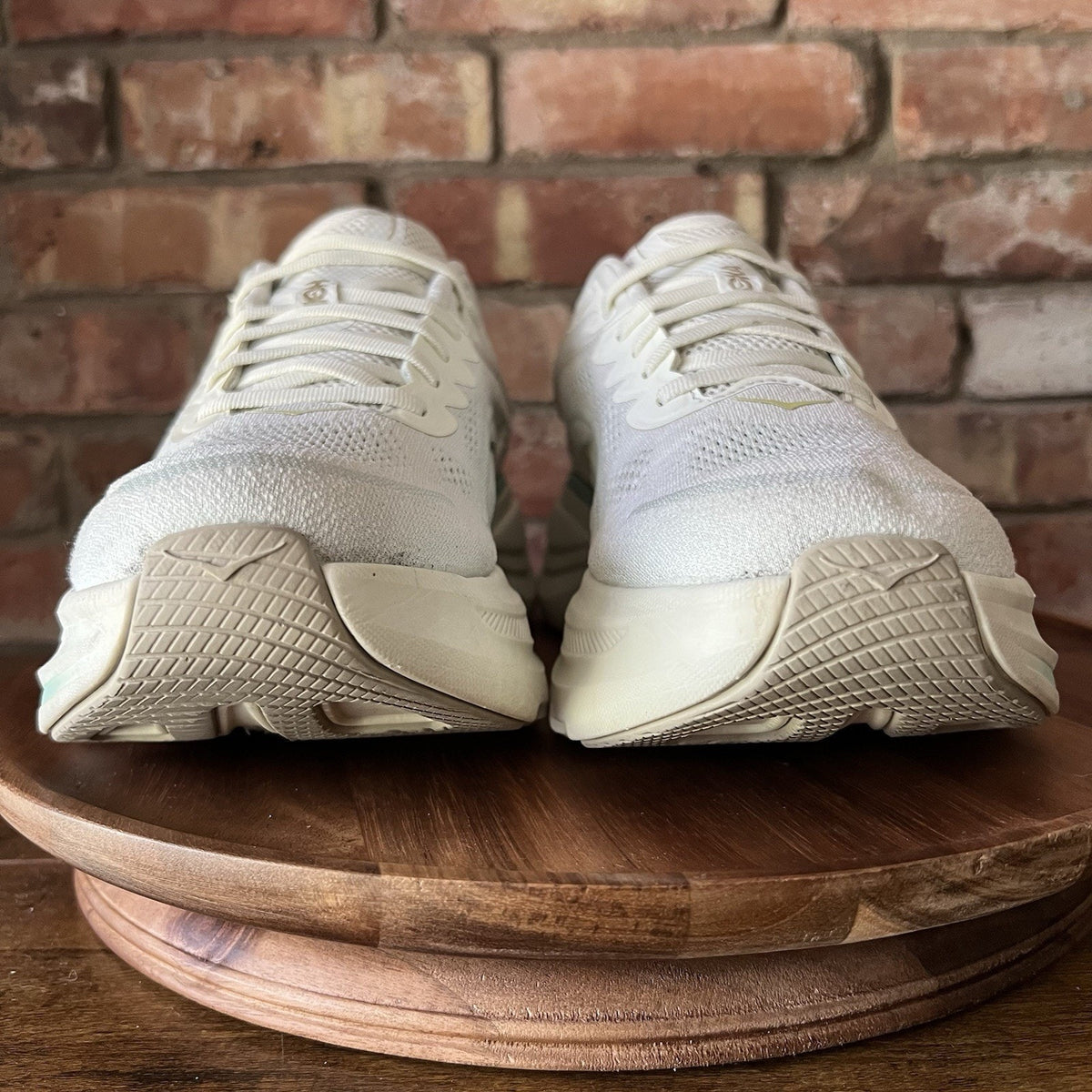 Hoka One One Bondi 9 Cream Green Womens 12 Men's 10.5 Max Cushion Shoes Sneakers