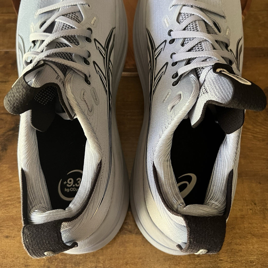 ASICS Gel-Nimbus 28 Max Cushion Men's 11.5 Grey Black Running Shoes Sneakers