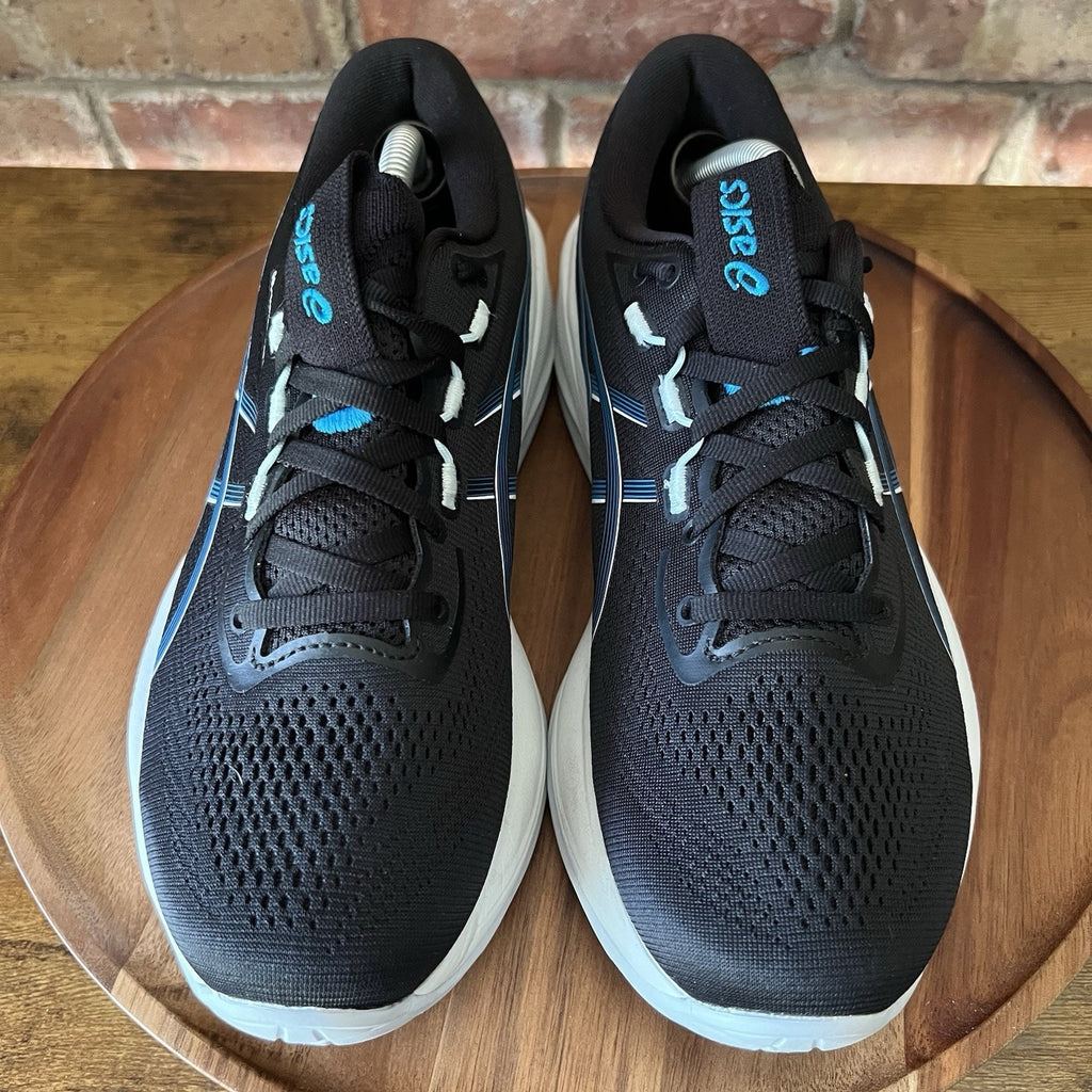 Asics Gel-Cumulus 28 Womens 8 Black Blue Cushioned Running Shoes Sneakers