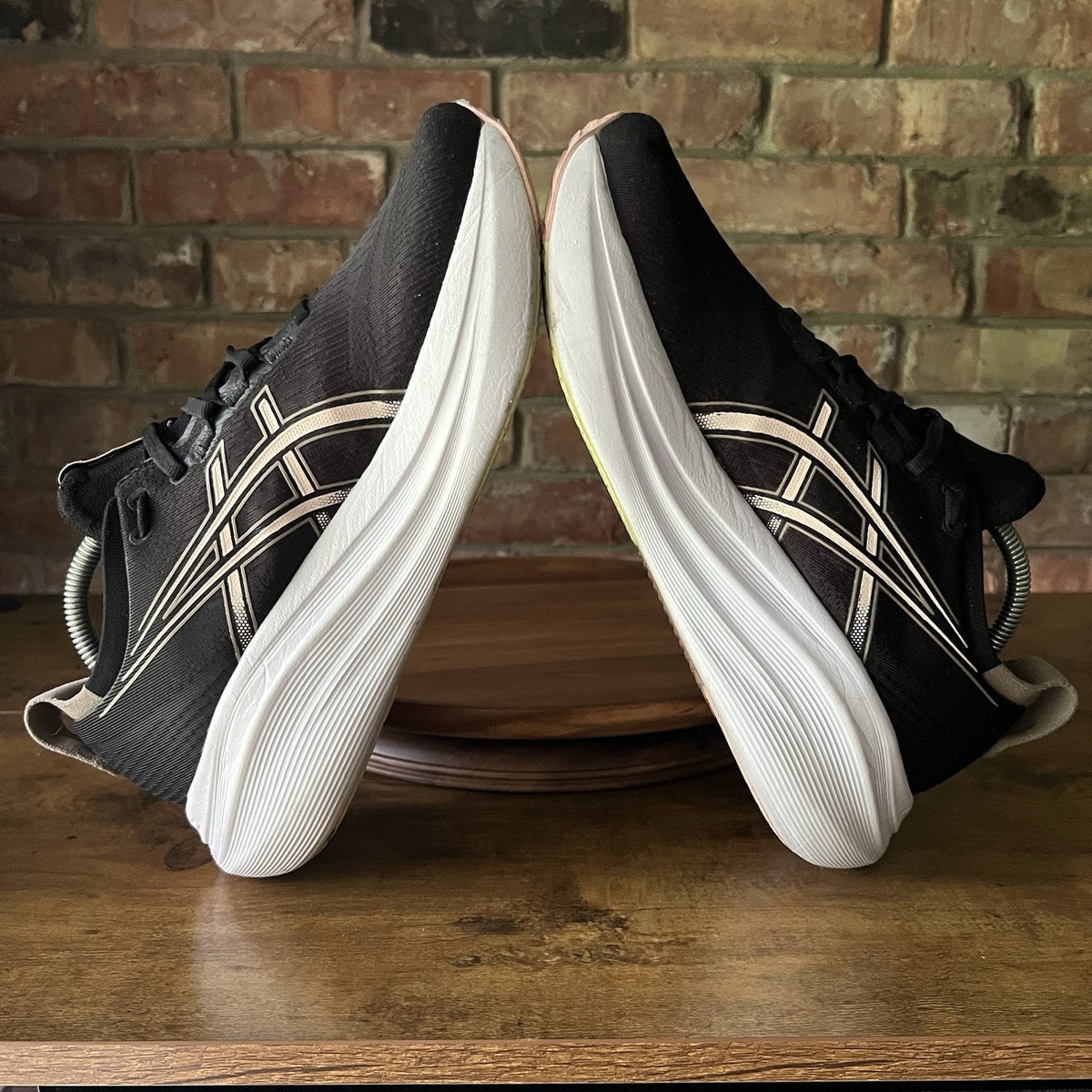 Asics Gel Nimbus 27 Black Breeze Running Max Cushion Shoes Sneakers Women's 11