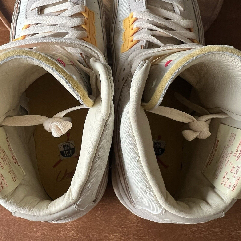 Jordan 2 Rattan X Union LA Suede Cream Yellow Shoes Sneakers Men's 10.5