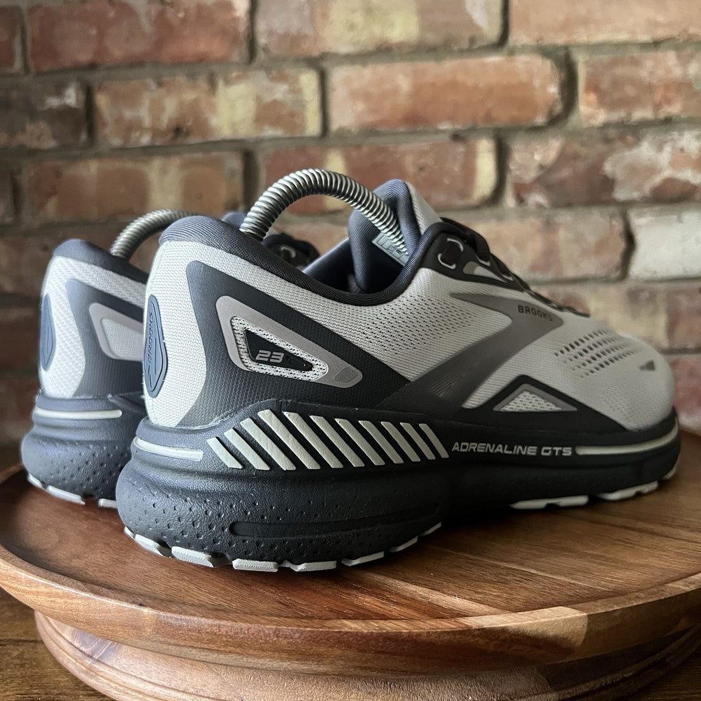 Brooks Adrenaline GTS 23 Supportive Gray Men's 8 4E Running Shoes Sneakers