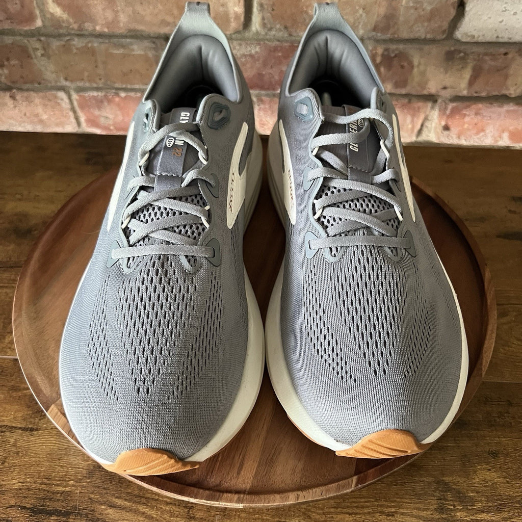 Brooks Glycerin 22 Mens 14 Primer Gray Neutral Cushion Running Shoe Sneakers