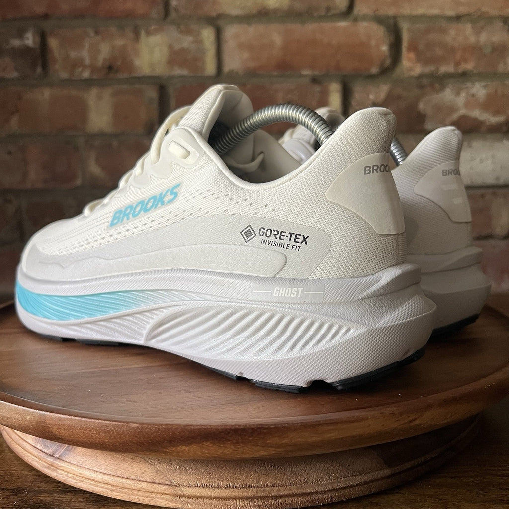 Brooks Ghost GORE-TEX Women's 11.5 Neutral Balance Cushion Blue White Shoes