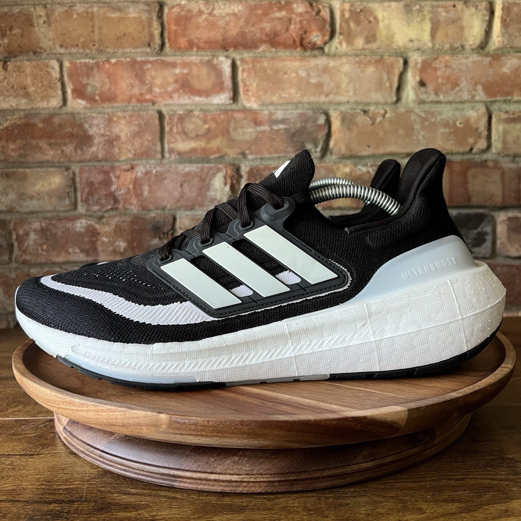 Adidas UltraBoost Light Mens Size 10.5 Black White Running Sneakers Shoes