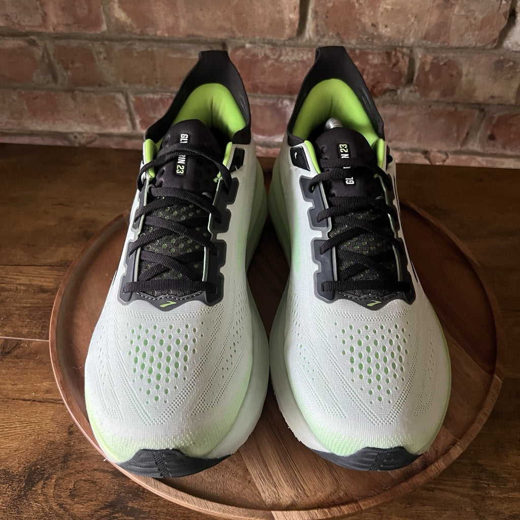 Brooks Glycerin 23 Plush Cushion Men’s 12.5 White Green Running Shoes Sneakers