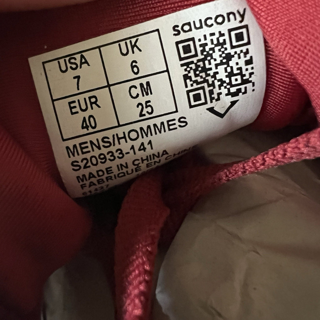 Saucony Hurricane 24 Max Cushion Stability Men's 7 Gray Running Shoes Sneakers
