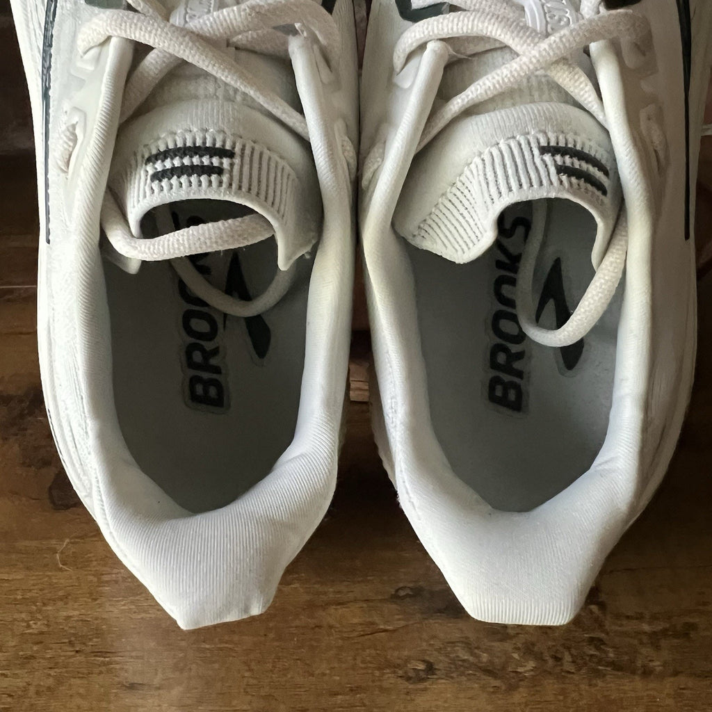 Brooks Ghost 18 Men's 8.5 Balanced Cushion White Spruce Running Shoes Sneakers