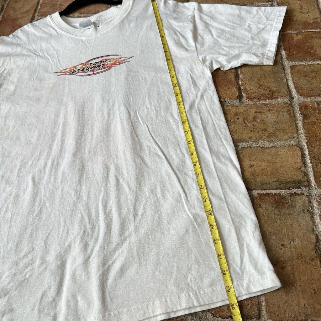 Gildan Tony Stewart Fan Club Graphic Shirt Large White Orange