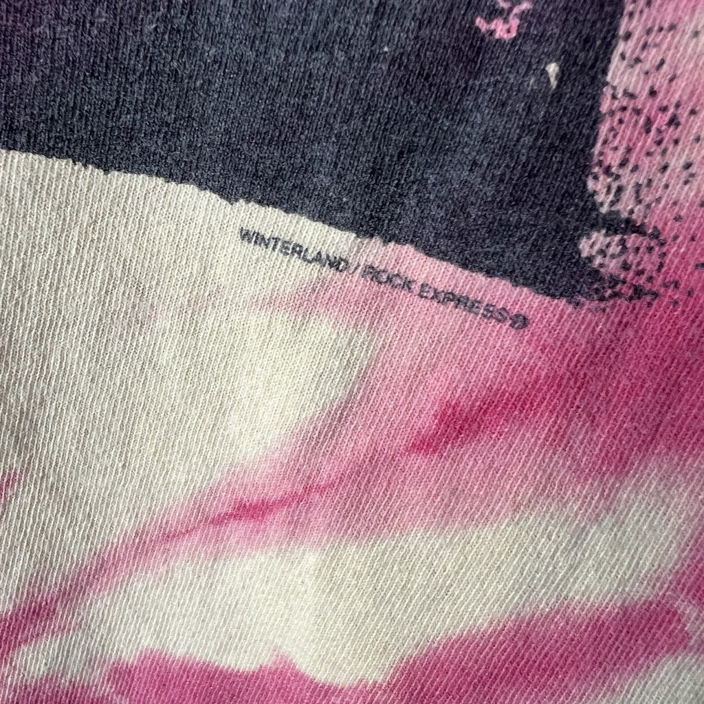 Vintage Led Zeppelin XL Hindenburg Crash Tie Dye Orange '95 Shirt Rock Faded