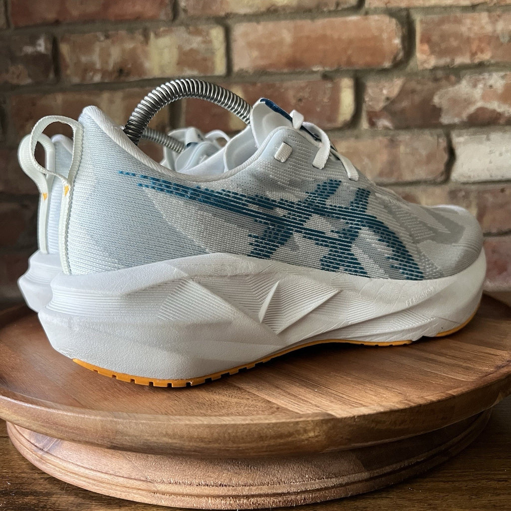 Asics Novablast 5 Max Cushion Mens 8.5 Blue White Running Shoes Sneakers