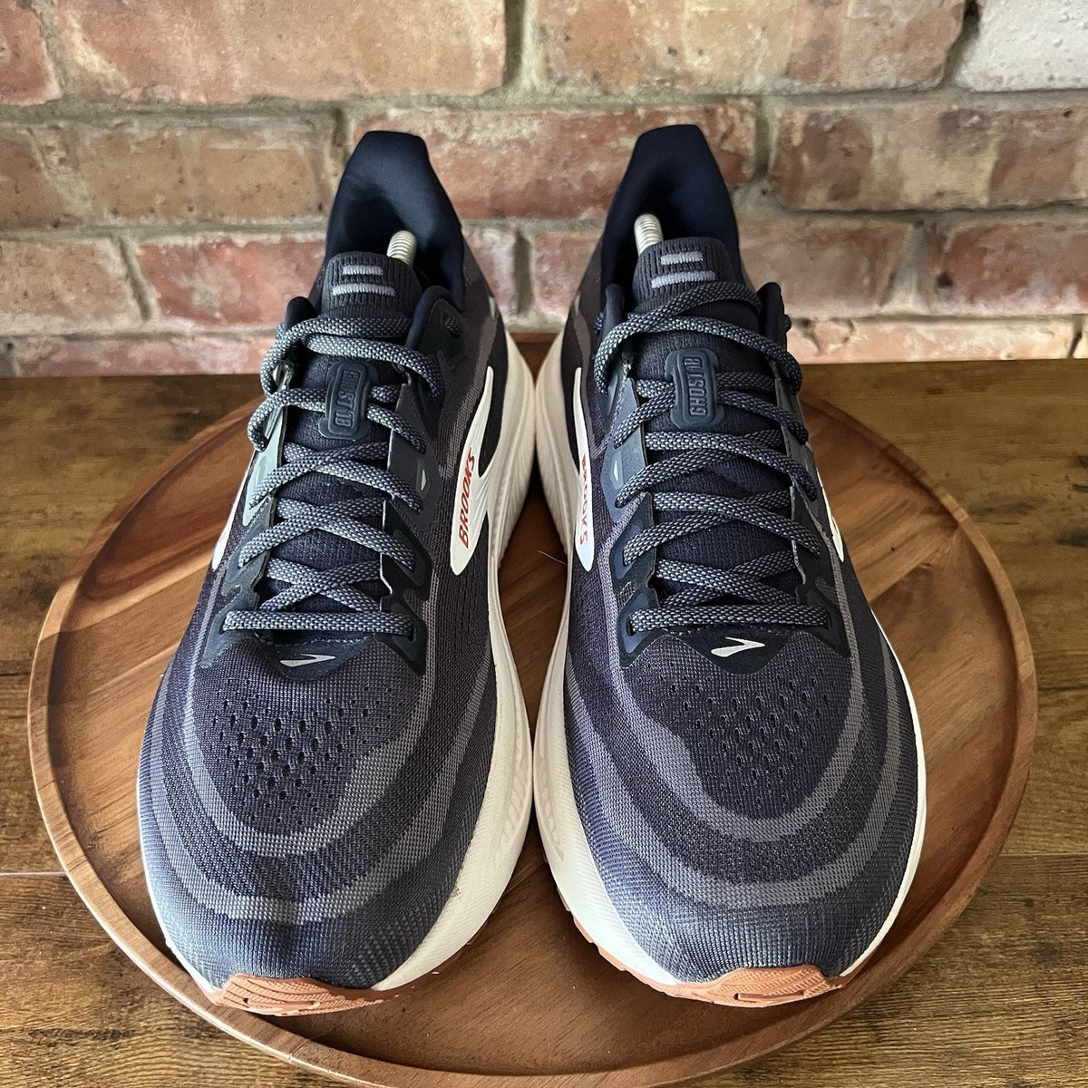 Brooks Ghost 18 Mens 11 Blue White Neutral Cushioned Running Sneakers Shoes