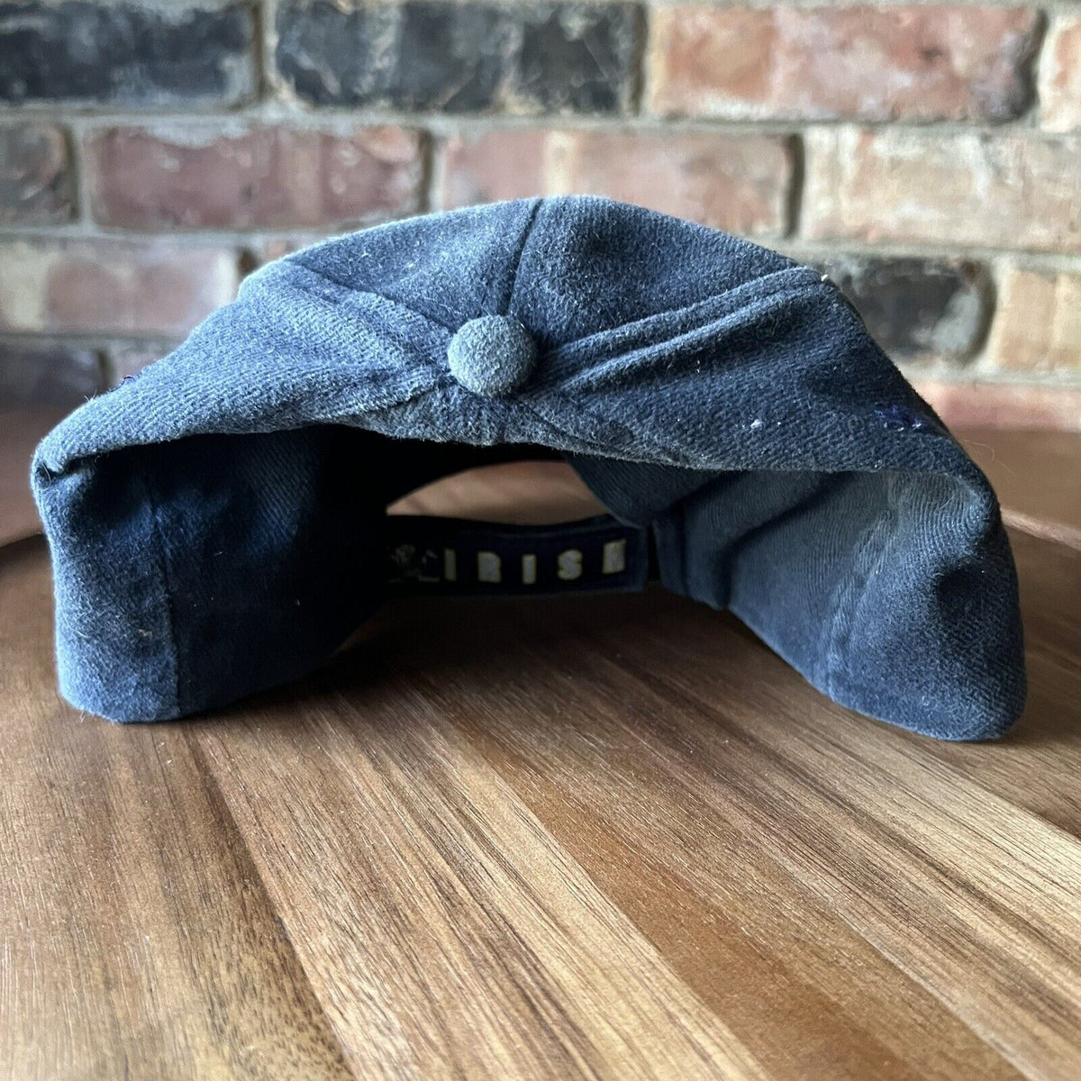 VINTAGE Thrashed Notre Dame Fighting Irish Hat Cap Strap Back Adult Blue