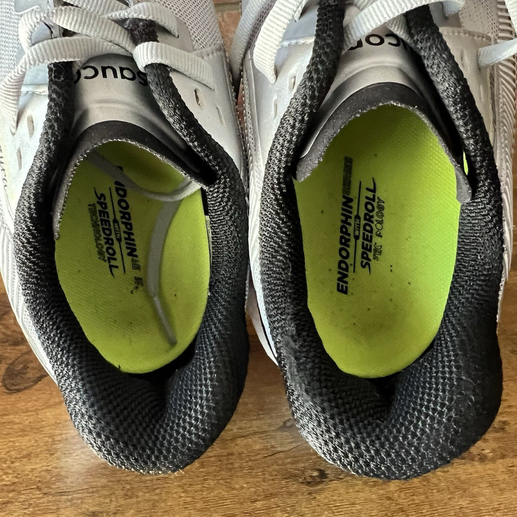 Saucony Endorphin Azura Silver PWRRUN PB Speed Roll Running Shoes Men's 8.5