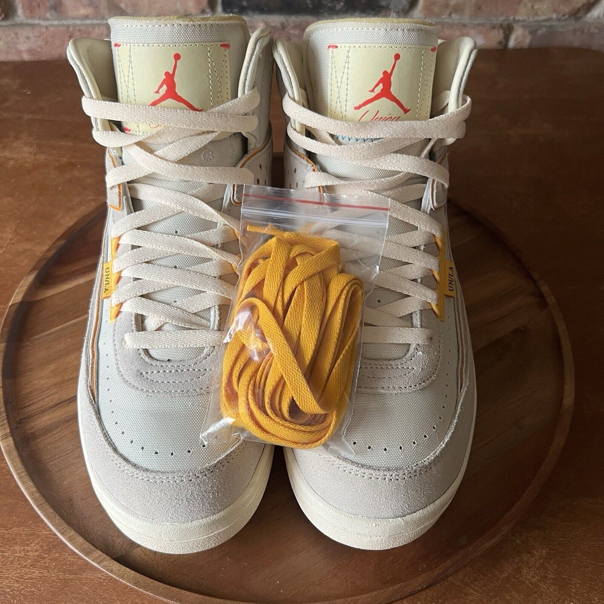 Jordan 2 Rattan X Union LA Suede Cream Yellow Shoes Sneakers Men's 10.5