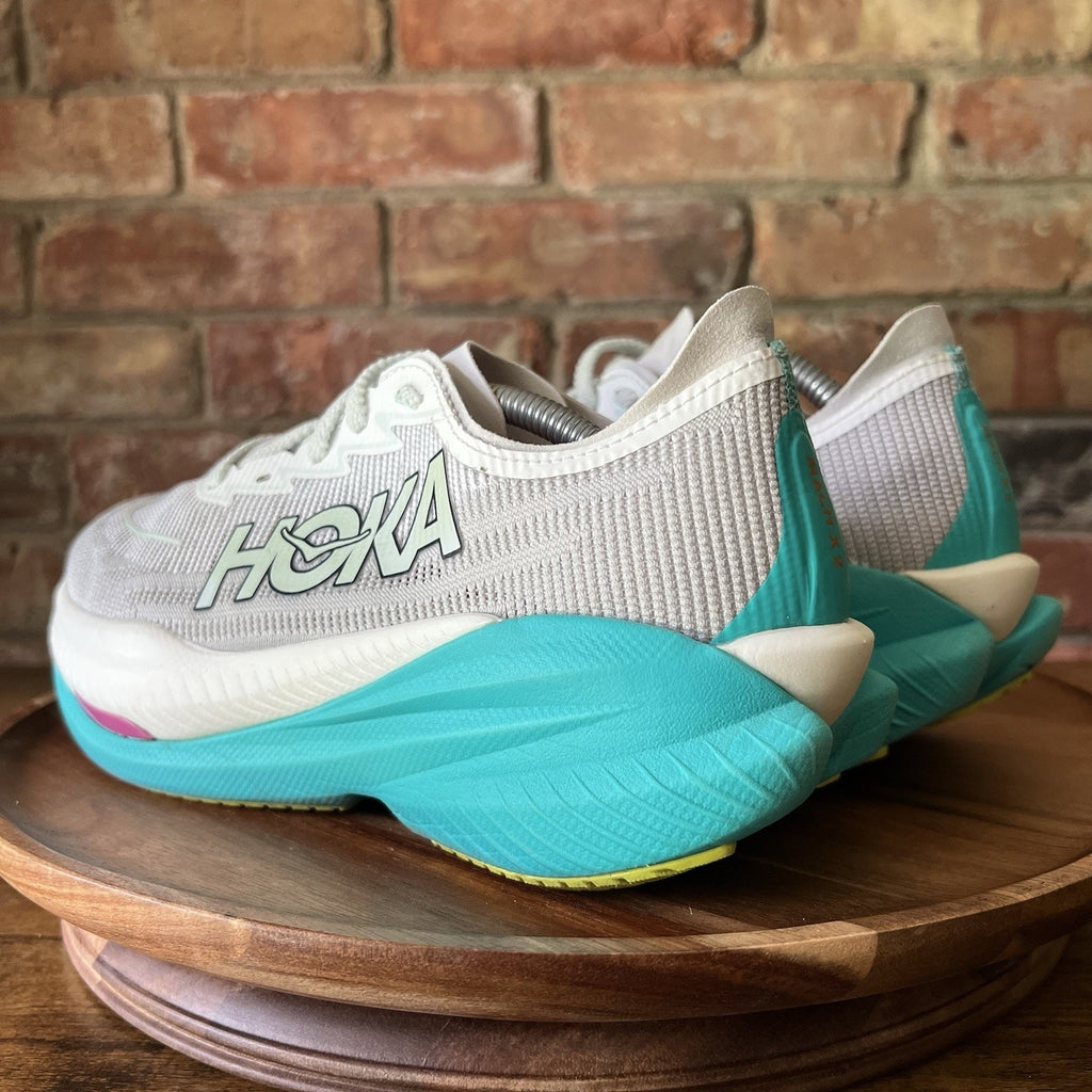 Hoka One One Mach X 2 Max Cushion Womens 9.5 Running Carbon Racing Shoes Sneaker