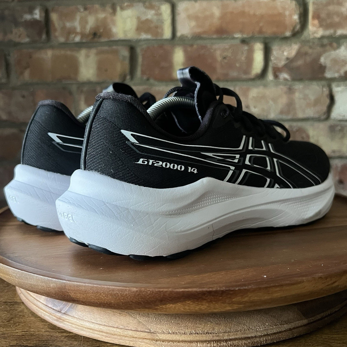 Asics GT-2000 14 Stability Womens 9 Wide Black White Running Shoes Sneakers