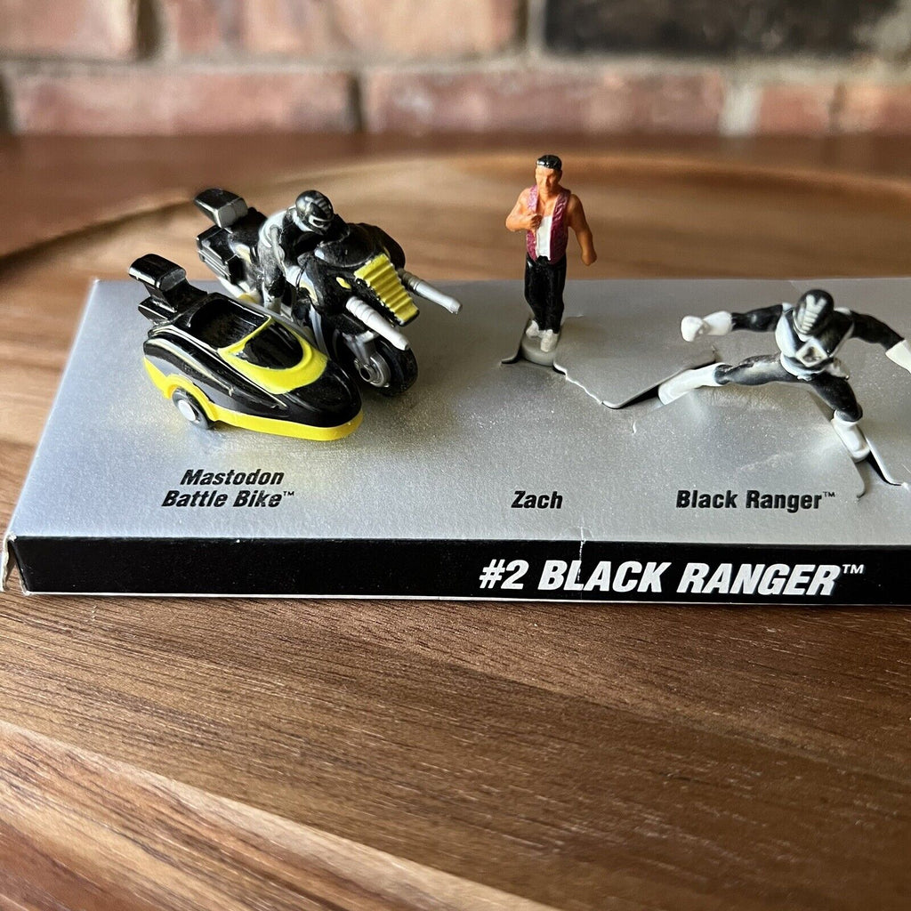 1994 Micro Machines Mighty Morphin Power Rangers Set #2 BLACK RANGER Galoob