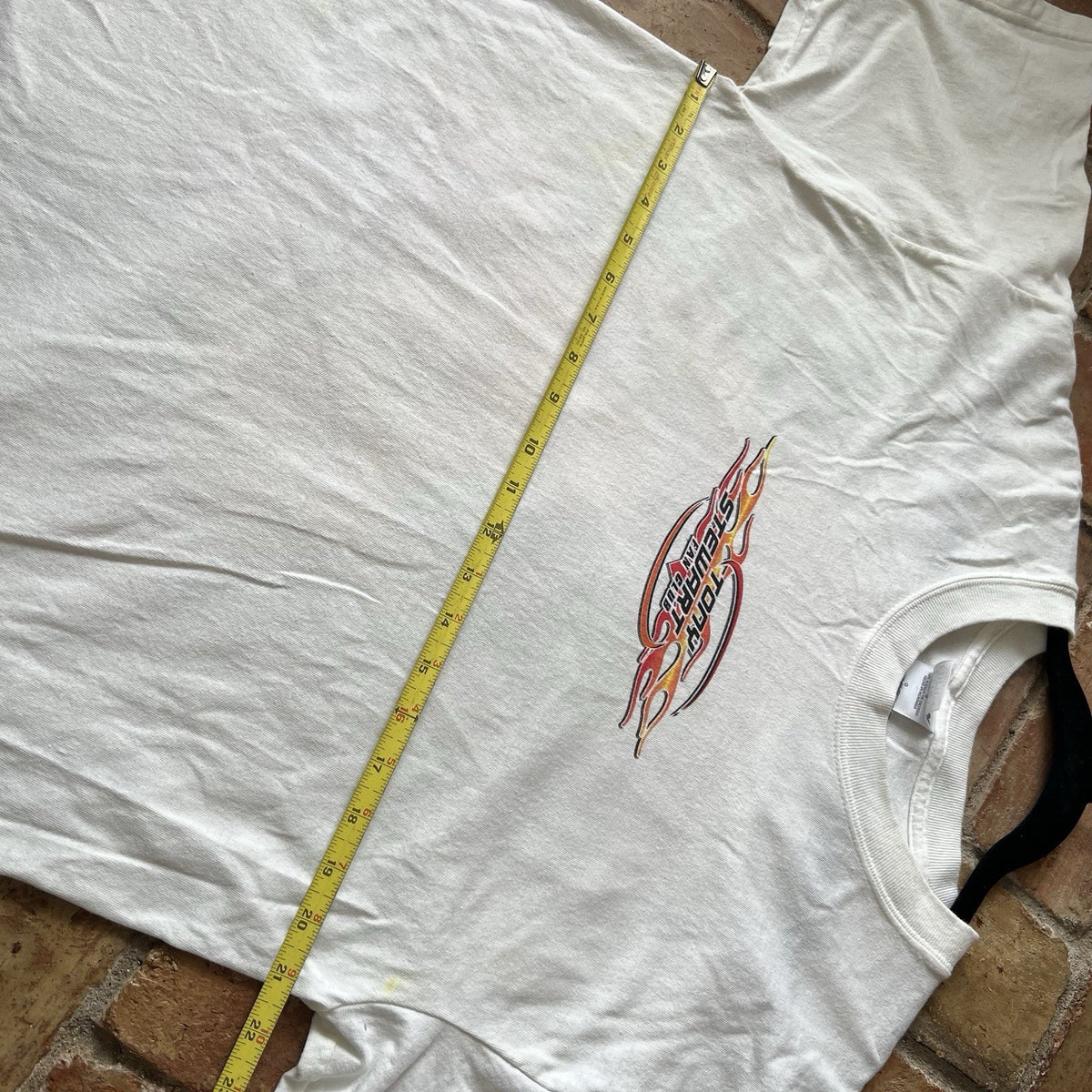 Gildan Tony Stewart Fan Club Graphic Shirt Large White Orange