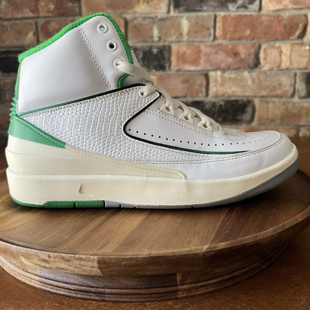 Nike Air Jordan 2 Retro GS Lucky Green Cream Youth 6.5 Women's 8 Shoes Sneakers