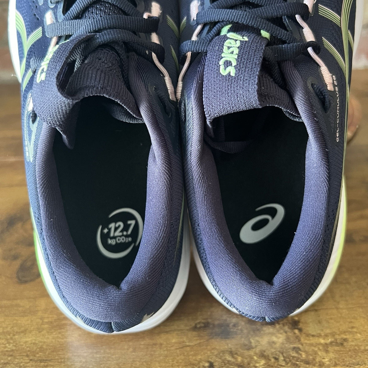 Asics Gel-Cumulus 28 Max Cushion Womens 8 Blue Green White Running Shoes