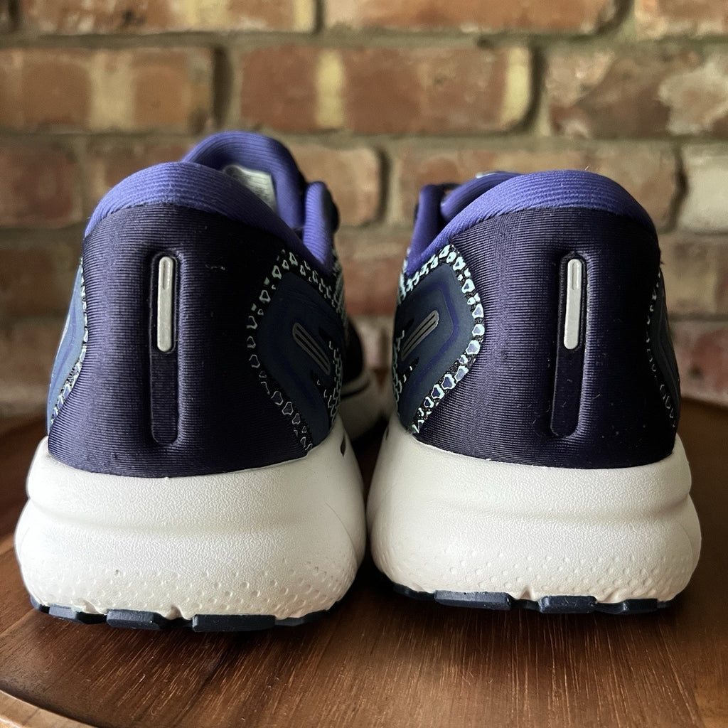 Brooks Ghost 14 Womans 9.5 Neutral Cushion Running Navy White Sneakers Shoes