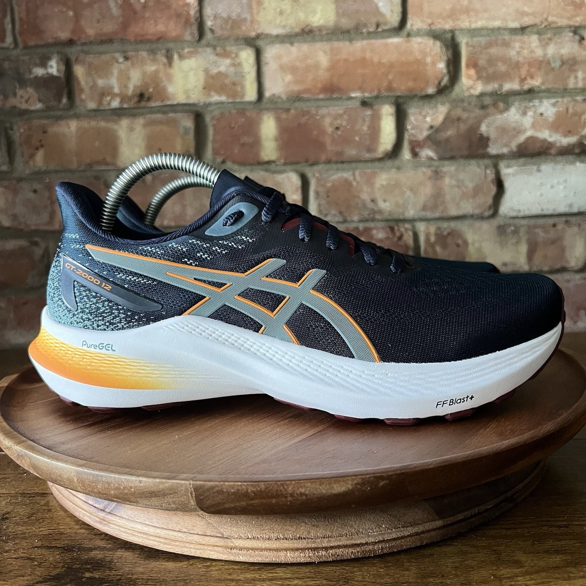 ASICS GT-2000 12 Stability Men's 8 Blue Orange Athletic Running Shoes Sneakers