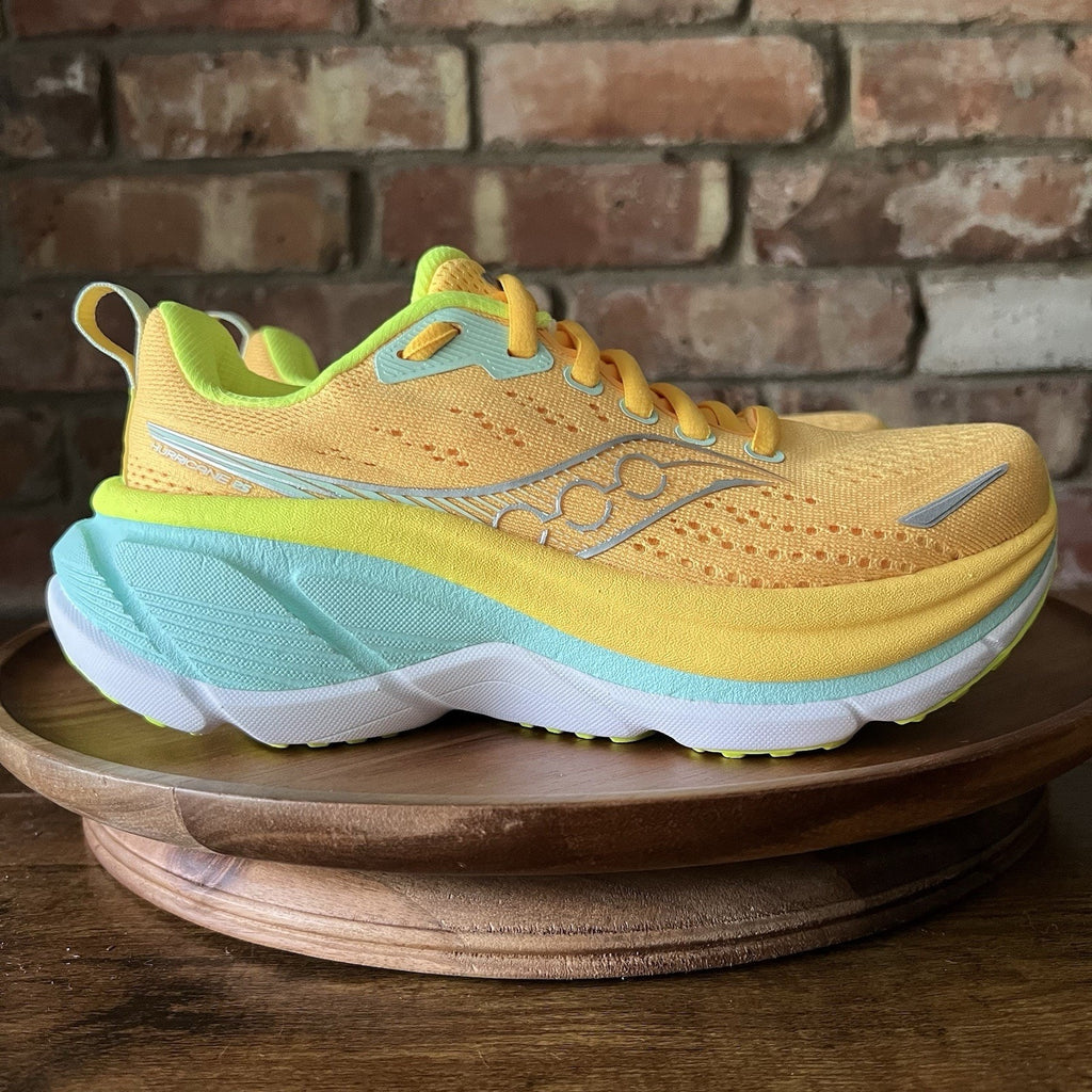 Saucony Hurricane 25 Stability Max Cushion Sunrise Citron Running Shoes Womens 5
