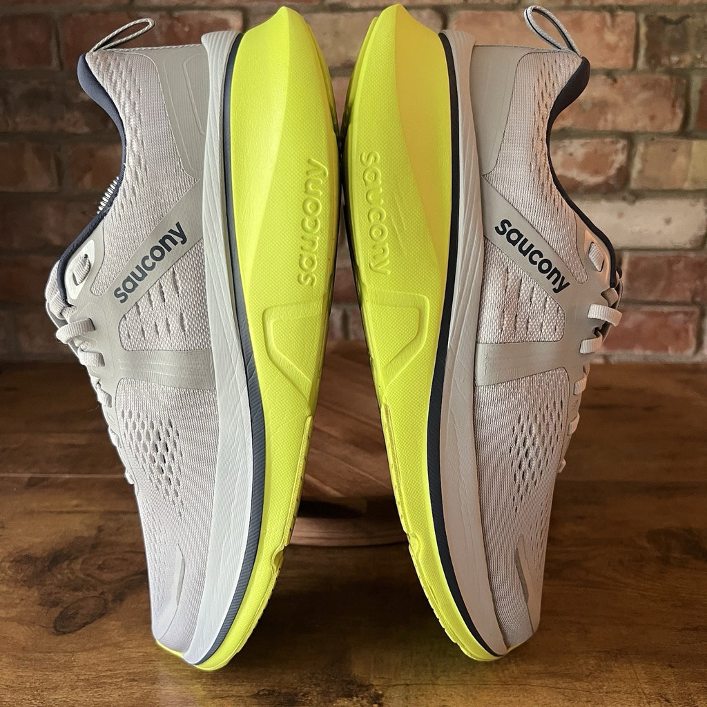 Saucony Guide 18 Stability Cushioned Gray Yellow Running Shoes Sneakers Men's 11