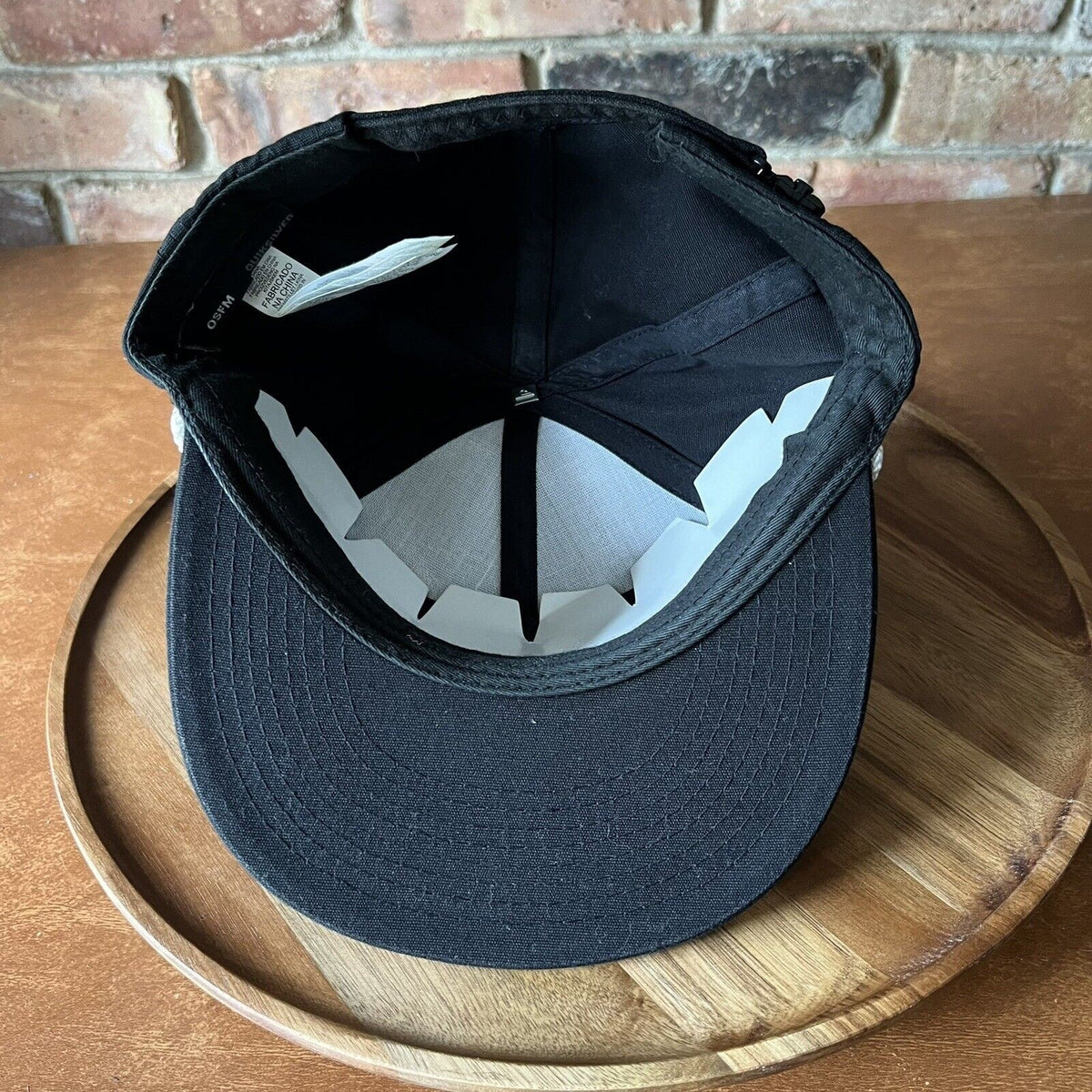 The Mountain And The Wave Quicksilver Flatbill Black White Rope Hat