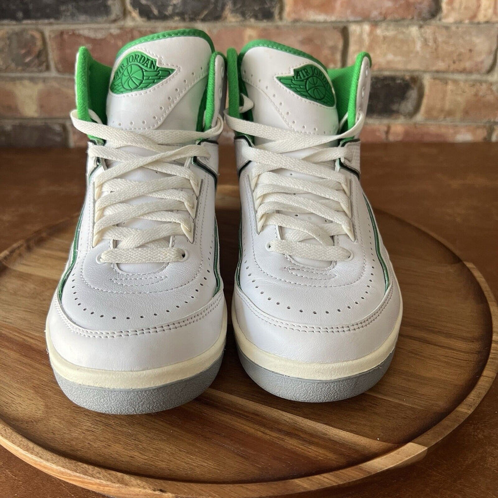 Nike Air Jordan 2 Retro GS Lucky Green Cream Youth 6.5 Women's 8 Shoes Sneakers