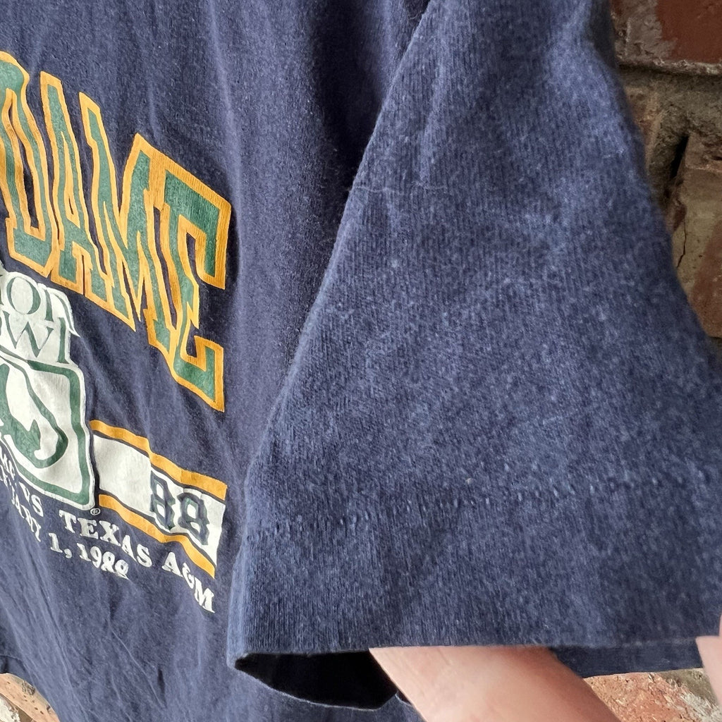 Vintage Cotton Bowl T Shirt XL 80s Champions 1988 Texas A&M Notre Dame XL